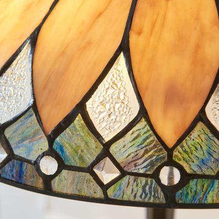 Endon 112183 - Lampada da tavolo Tiffany BROOKLYN 2xE14/10W/230V Ø 40 cm