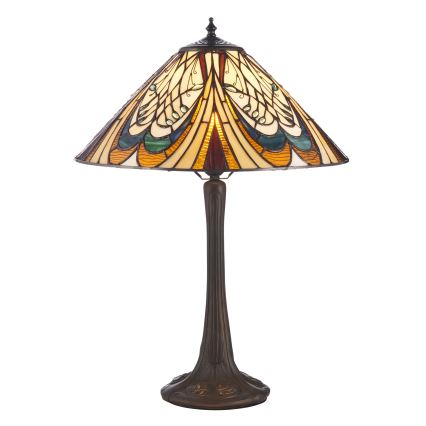 Endon 112185 - Lampada da tavolo Tiffany HECTOR 1xE27/10W/230V diametro 40 cm