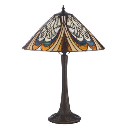 Endon 112185 - Lampada da tavolo Tiffany HECTOR 1xE27/10W/230V diametro 40 cm