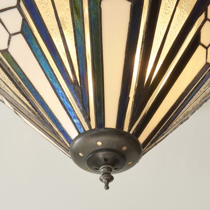 Endon 112191 - Plafoniera Tiffany ASTORIA 2xE27/60W/230V Ø 40 cm