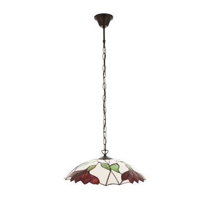 Endon 112246 - Suspension à chaîne Tiffany BOTANICA 1 x E27/60W/230V, Ø 45 cm