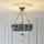 Endon 112250 - Lampadario a catena Tiffany DRAGONFLY 3xE27/60W/230V Ø 50 cm