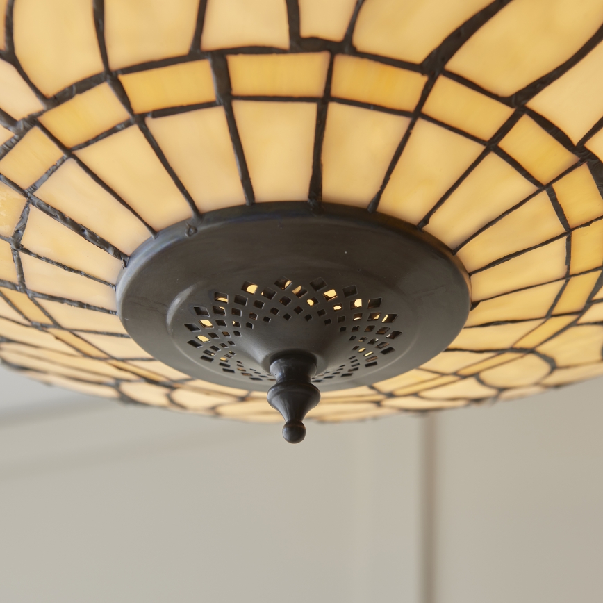 Endon 112251 - Kronleuchter an Kette Tiffany DRAGONFLY 3xE27/60W/230V Ø 50 cm