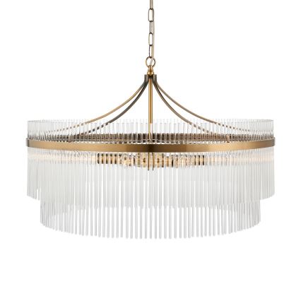 Endon 112574 - Lustre sur chaîne MARIETTA GRAND 7xE14/7W/230V laiton/transparent