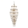 Endon 112793 - Lampadario a sospensione con catena MARIETTA GRAND 21xE14/6W/230V ottone/limpido