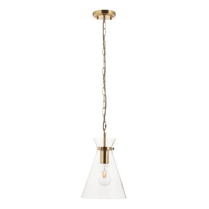 Endon 112859 - Lampadario a catena HARLOW 1xE27/10W/230V ottone