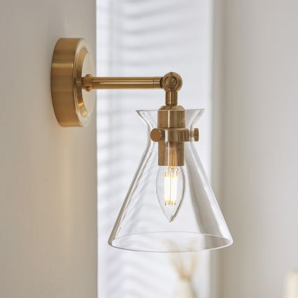 Endon 112861 - Faretto da parete HARLOW 1xE14/7W/230V finitura oro