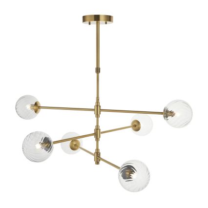 Endon 114039 - Lampadario a stelo 6xG9/3,2W/230V dorato