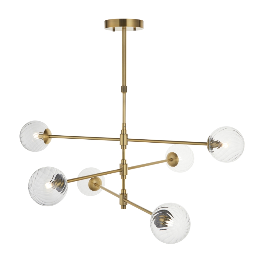 Endon 114039 - Lampadario a stelo 6xG9/3,2W/230V dorato
