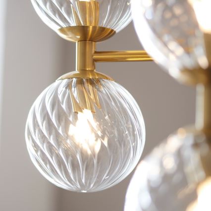 Endon 114041 - Lampadario a stelo 12xG9/3,2W/230V oro
