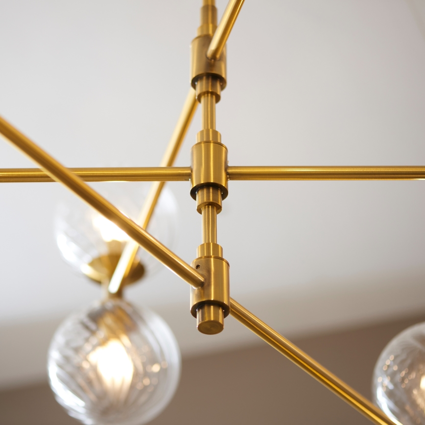 Endon 114041 - Lampadario a stelo 12xG9/3,2W/230V oro