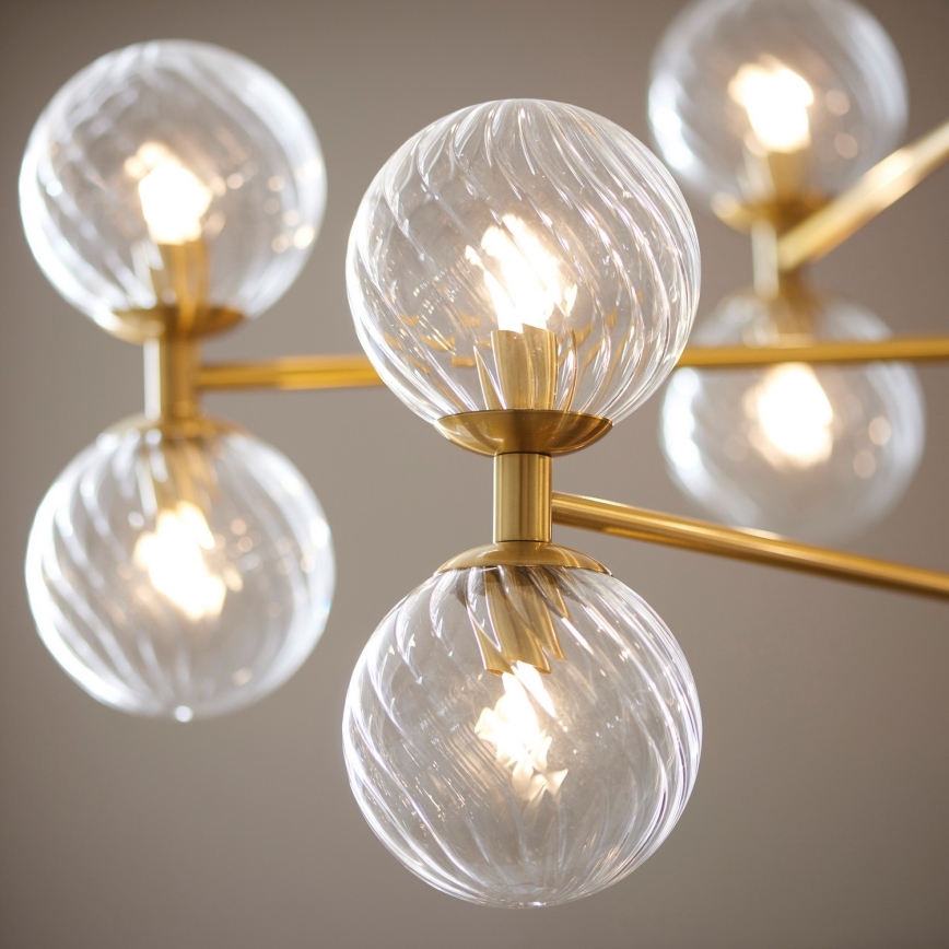 Endon 114041 - Lampadario a stelo 12xG9/3,2W/230V oro