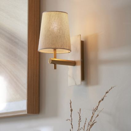 Endon 114200 - Applique murale 1xE14/7W/230V beige/doré
