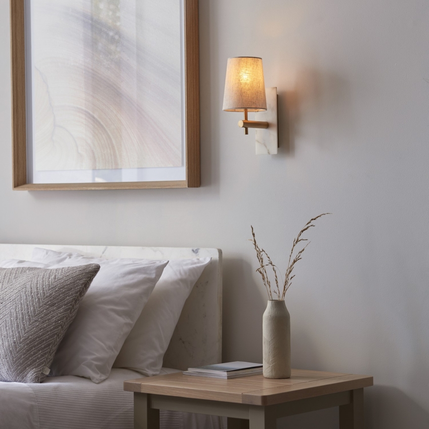 Endon 114200 - Lampada da parete 1xE14/7W/230V beige/oro