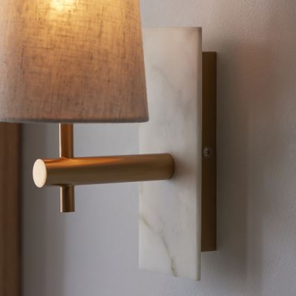 Endon 114200 - Lampada da parete 1xE14/7W/230V beige/oro