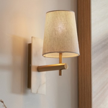 Endon 114200 - Wandleuchte 1xE14/7W/230V beige/gold