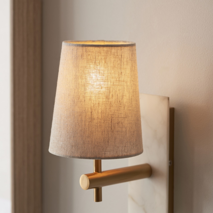 Endon 114200 - Wandleuchte 1xE14/7W/230V beige/gold