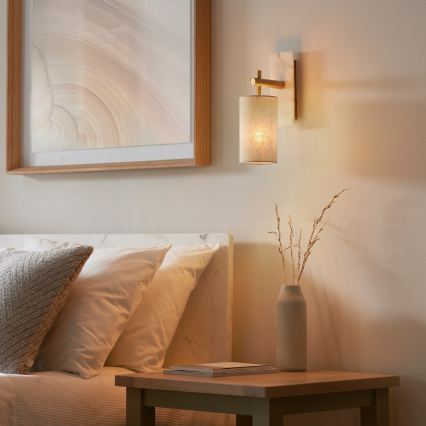 Endon 114201 - Wandleuchte 1xE14/7W/230V beige/goldfarben