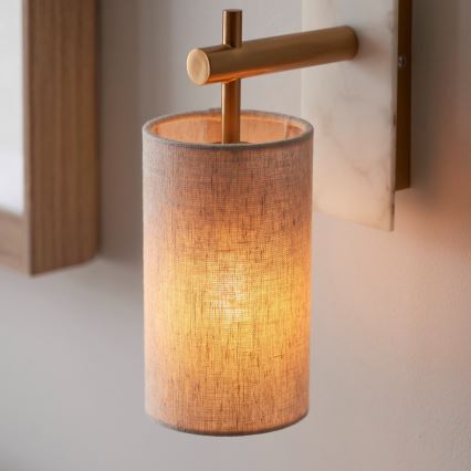 Endon 114201 - Wandleuchte 1xE14/7W/230V beige/goldfarben