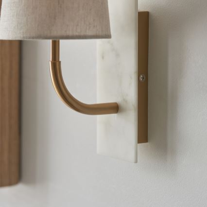 Endon 114202 - Applique murale 1xE14/7W/230V beige/dorée