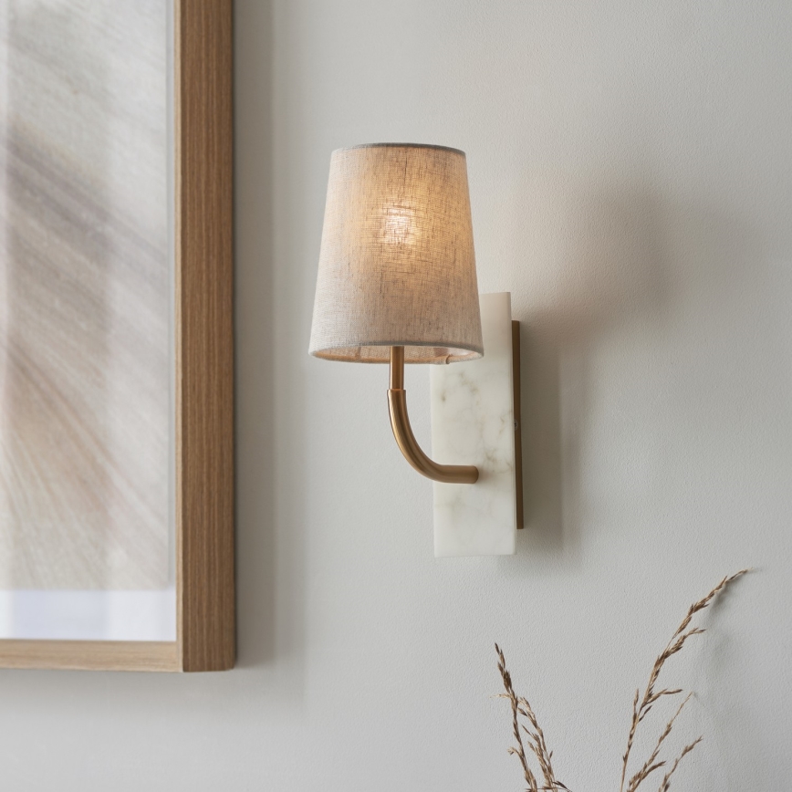 Endon 114202 - Lampada da parete 1xE14/7W/230V beige/oro