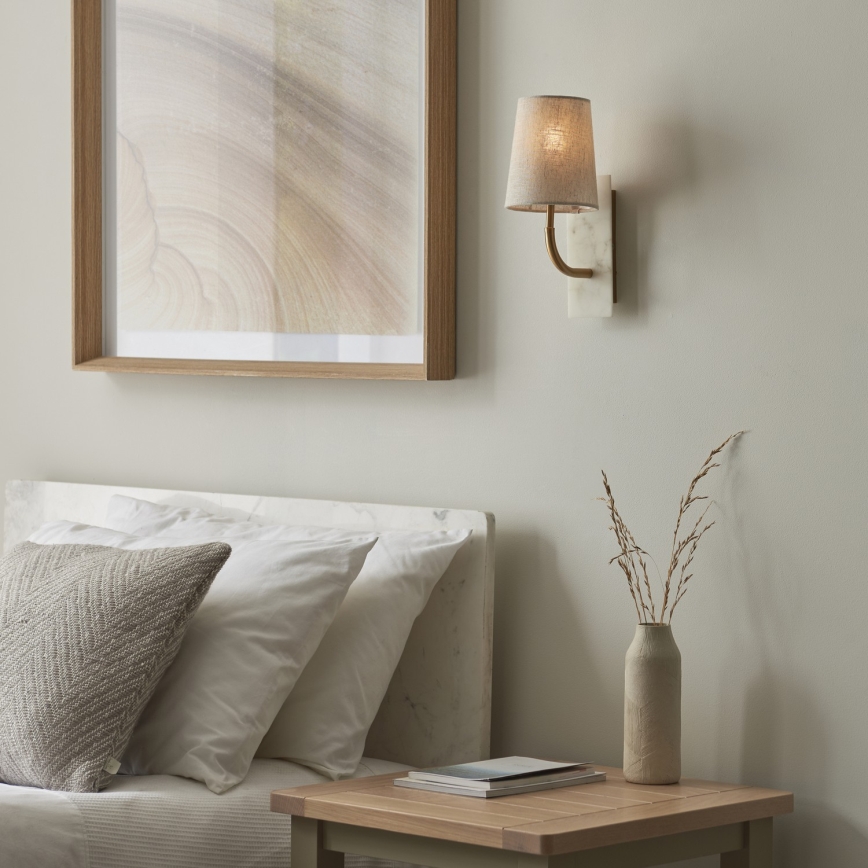 Endon 114202 - Wandleuchte 1xE14/7W/230V beige/gold
