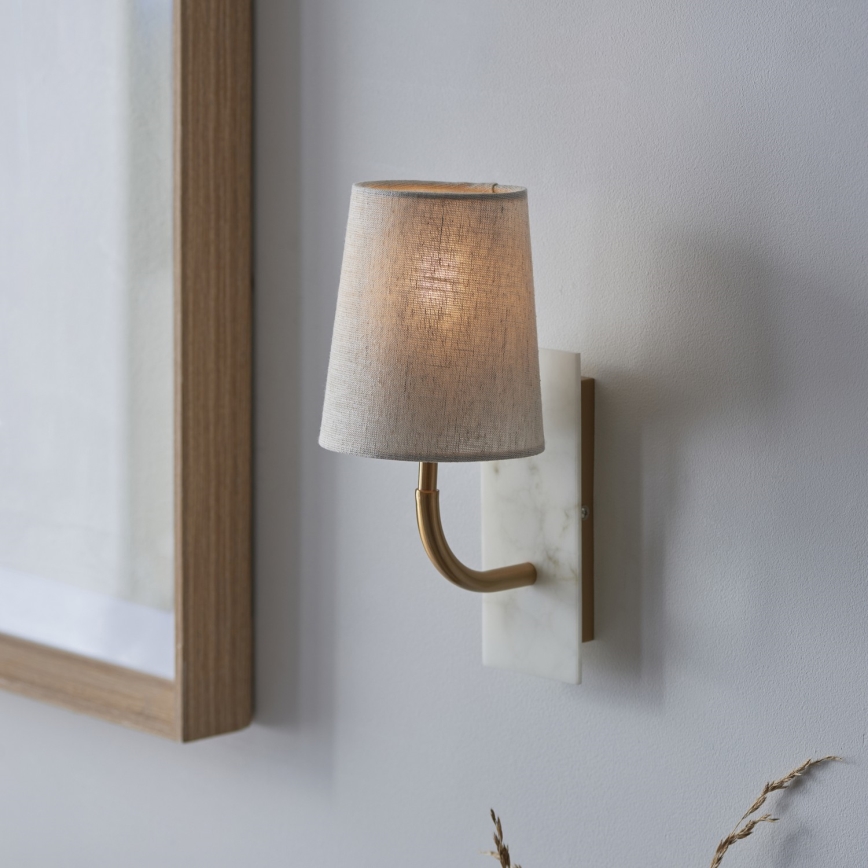 Endon 114202 - Wandleuchte 1xE14/7W/230V beige/gold