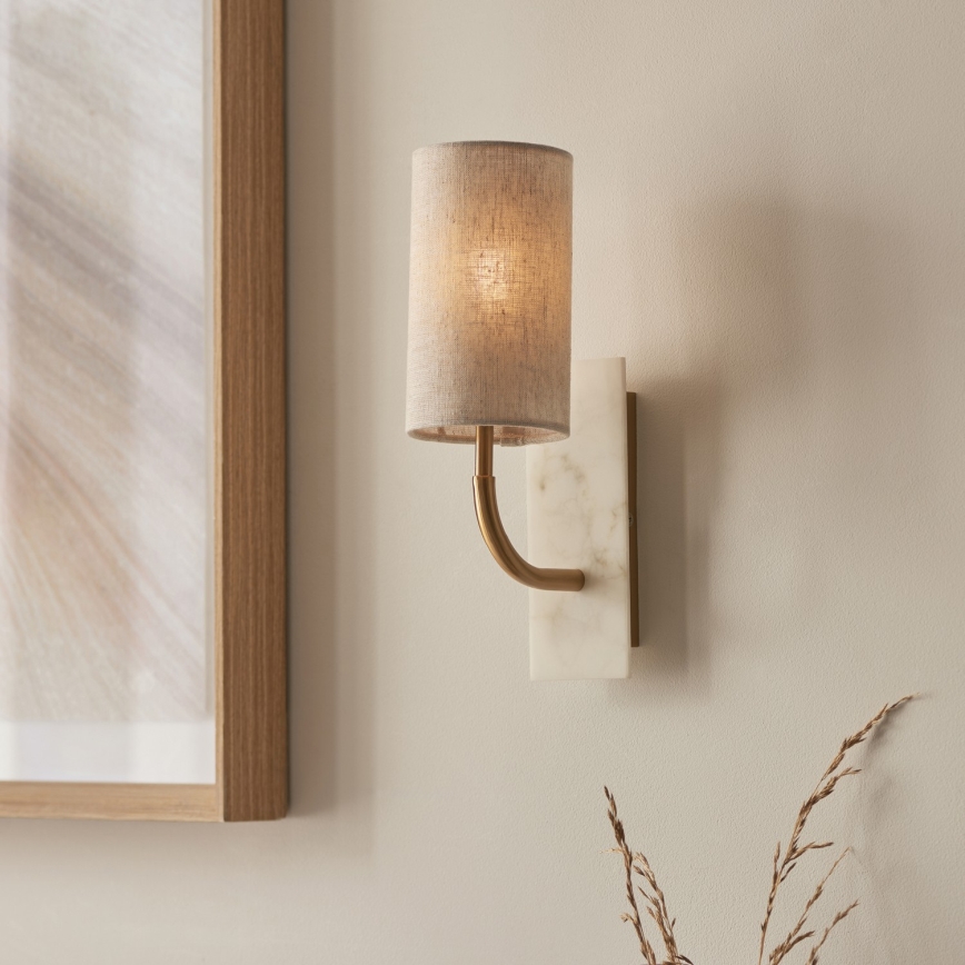Endon 114203 - Applique murale 1xE14/7W/230V beige/dorée
