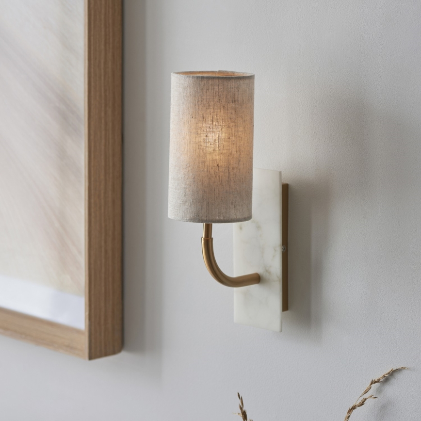 Endon 114203 - Wandleuchte 1xE14/7W/230V beige/gold