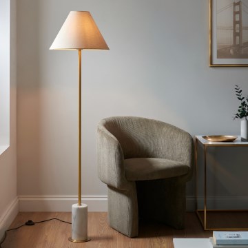 Endon 114209 - Lampadaire 1xE27/10W/230V beige/doré