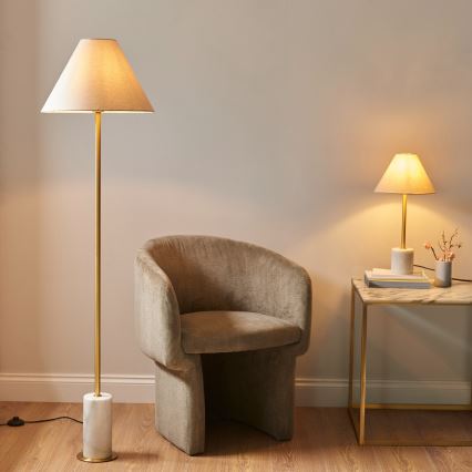 Endon 114209 - Lampadaire 1xE27/10W/230V beige/doré