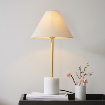 Endon 114211 - Lampe de table 1xE14/7W/230V beige/laiton