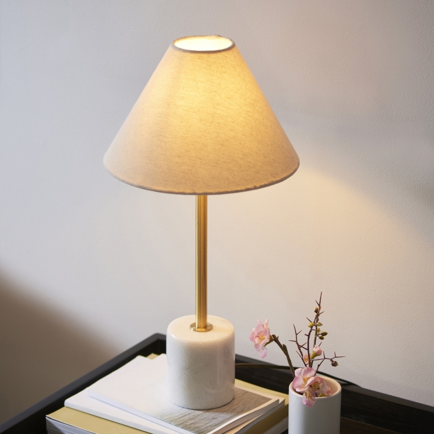 Endon 114211 - Tischlampe 1xE14/7W/230V beige/Messing