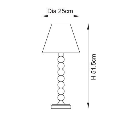 Endon 114714 - Tischleuchte HIGGLEDY 1xE14/7W/230V blau/violett