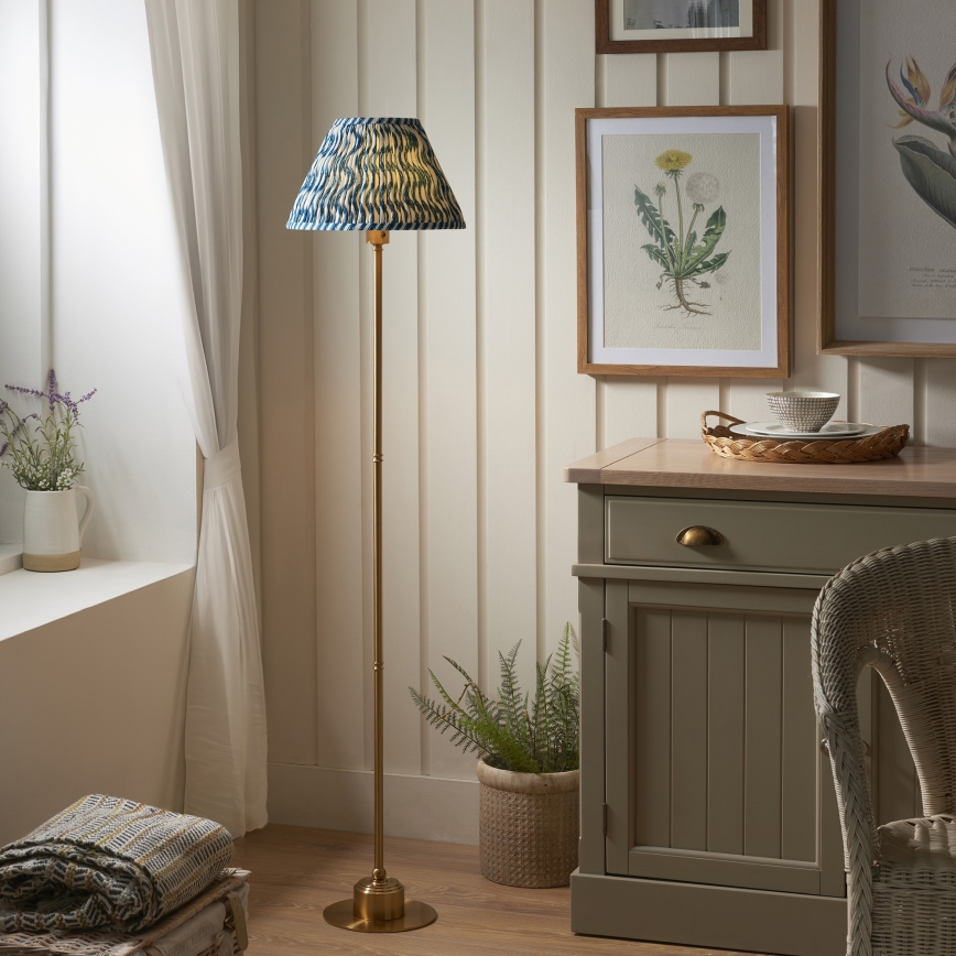 Endon 114778 - Lampadaire rechargeable à intensité variable BURLEY LED/1,5W/5V laiton/bleu