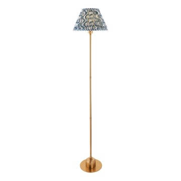 Endon 114778 - LED Lampada da terra ricaricabile e dimmerabile BURLEY LED/1,5W/5V ottone/blu