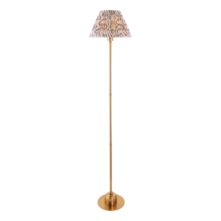 Endon 114785 - Dimm- und aufladbare LED-Stehleuchte BURLEY LED/1,5W/5V Messing/grau