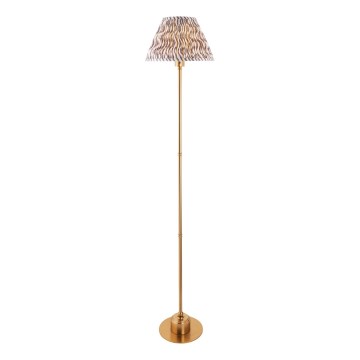 Endon 114785 - LED Lampada da terra ricaricabile e dimmerabile BURLEY LED/1,5W/5V ottone/grigio