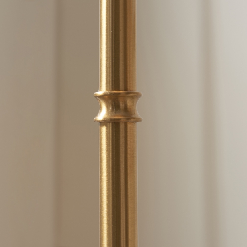 Endon 114785 - LED Lampada da terra ricaricabile e dimmerabile BURLEY LED/1,5W/5V ottone/grigio