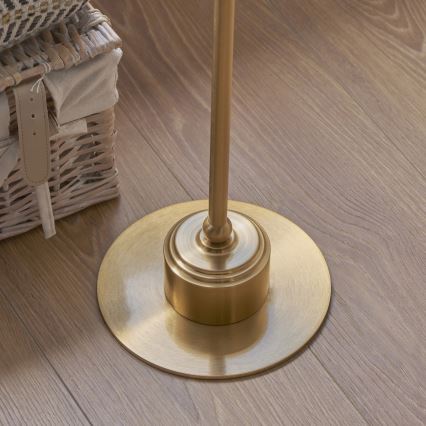 Endon 114785 - LED Lampada da terra ricaricabile e dimmerabile BURLEY LED/1,5W/5V ottone/grigio