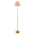 Endon 114786 - Dimm- und wiederaufladbare LED-Stehleuchte BURLEY LED/1,5W/5V 3600 mAh Messing/rosa
