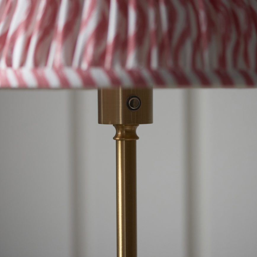 Endon 114786 - LED Lampada da terra ricaricabile e dimmerabile BURLEY LED/1,5W/5V ottone/rosa
