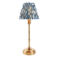 Endon 114796 - Dimm- und aufladbare LED-Tischleuchte BURLEY LED/1,5W/5V 3600 mAh Messing/blau