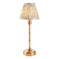 Endon 114800 - Lampe de table à intensité variable rechargeable BURLEY LED/1,5W/5V 3600 mAh laiton/vert