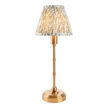 Endon 114800 - Lampe de table à intensité variable rechargeable BURLEY LED/1,5W/5V 3600 mAh laiton/vert