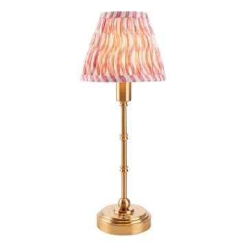 Endon 114804 - Dimm- und aufladbare LED-Tischleuchte BURLEY LED/1,5W/5V 3600 mAh Messing/rosa