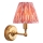 Endon 114817 - Dimmbare, aufladbare LED-Wandleuchte BURLEY LED/1,5W/5V Messing/rosa