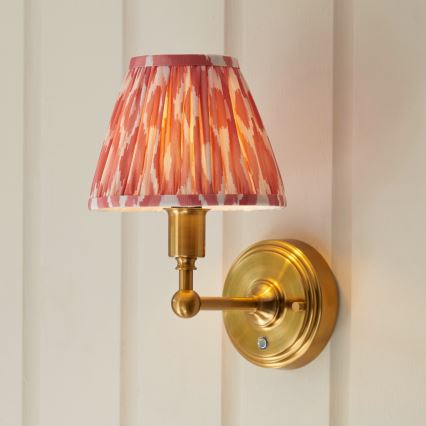Endon 114817 - Dimmbare, aufladbare LED-Wandleuchte BURLEY LED/1,5W/5V Messing/rosa