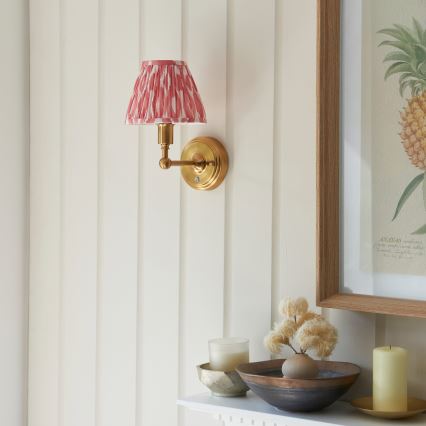 Endon 114817 - Dimmbare, aufladbare LED-Wandleuchte BURLEY LED/1,5W/5V Messing/rosa