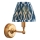 Endon 114827 - Dimmbare, aufladbare LED-Wandleuchte BURLEY LED/1,5W/5V Messing/blau